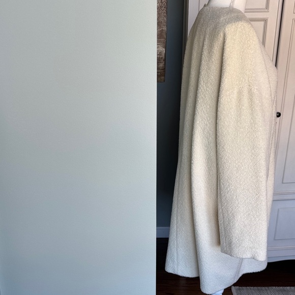 Eileen Fisher  Fischer Project Cream oversized Textured Coat size XL - Picture 5 of 9